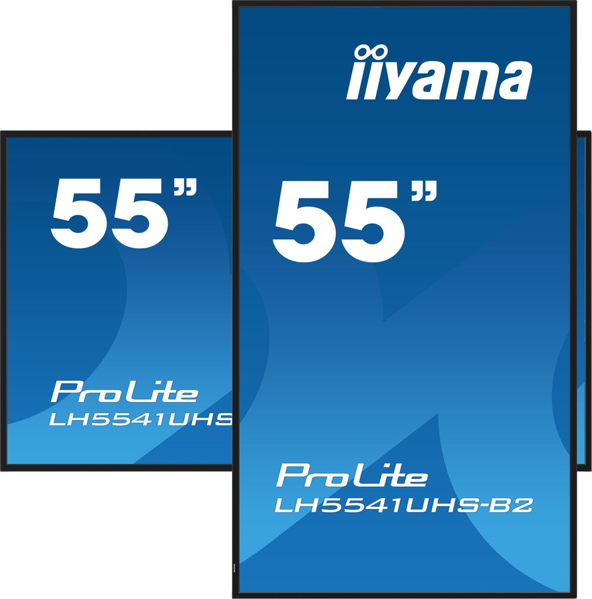 iiyama ProLite LH5541UHS-B2 - 55 Inch - IPS - 4K - 24/7 werktijd - 500 cd/m²