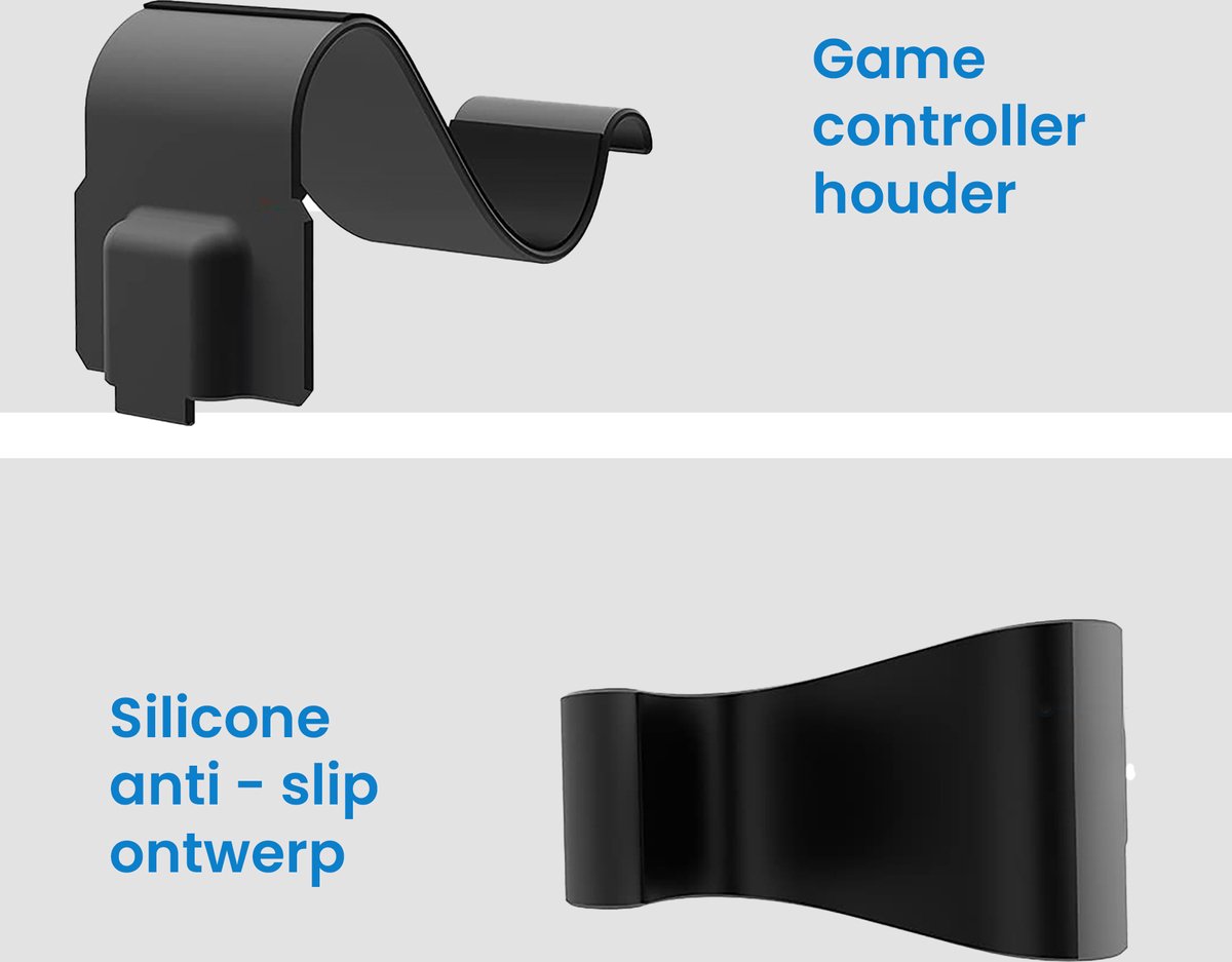 YONO Muurbeugel geschikt voor Playstation PS5 - Wall Mount - Houder DualSense Controller - Accessoires - Zwart – foto 3
