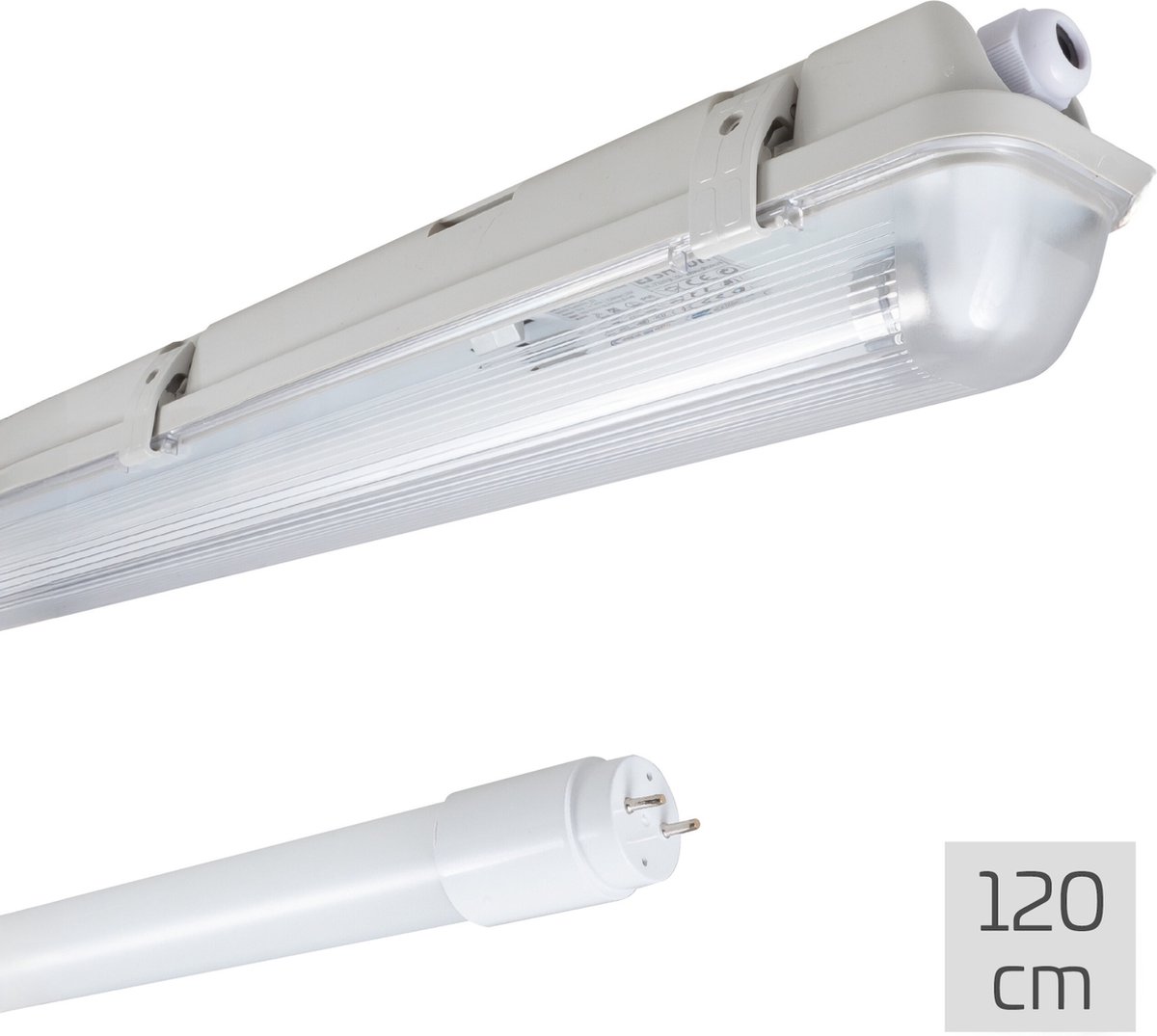 LED's light by Shada LED's Light Complete LED TL lamp met LED buis 120 cm - Binnen en buiten - 2100 lm Wit