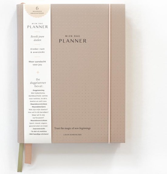 Mijn dag planner - Leukigheidjes - Beige | bol