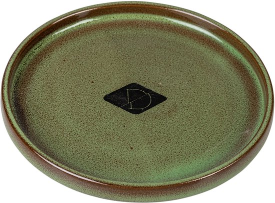 GAMELLE JASPER KAT GREEN 13x13x2,5cm vert