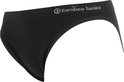 Zwarte Bamboo Basics slip, van de zijkant gezien.