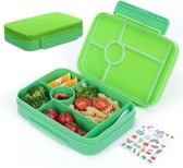 Bento Box Kinderlunchbox met vakken, lekvrije lunchbox voor meisjes en jongens, snackbox, perfect voor school, kinderdagverblijf en uitstapjes
