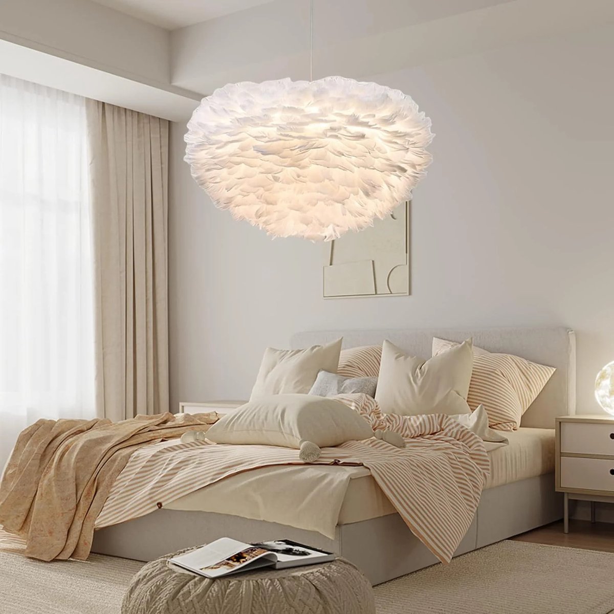 Umage Eos Medium hanglamp white - met koordset wit - 45 cm