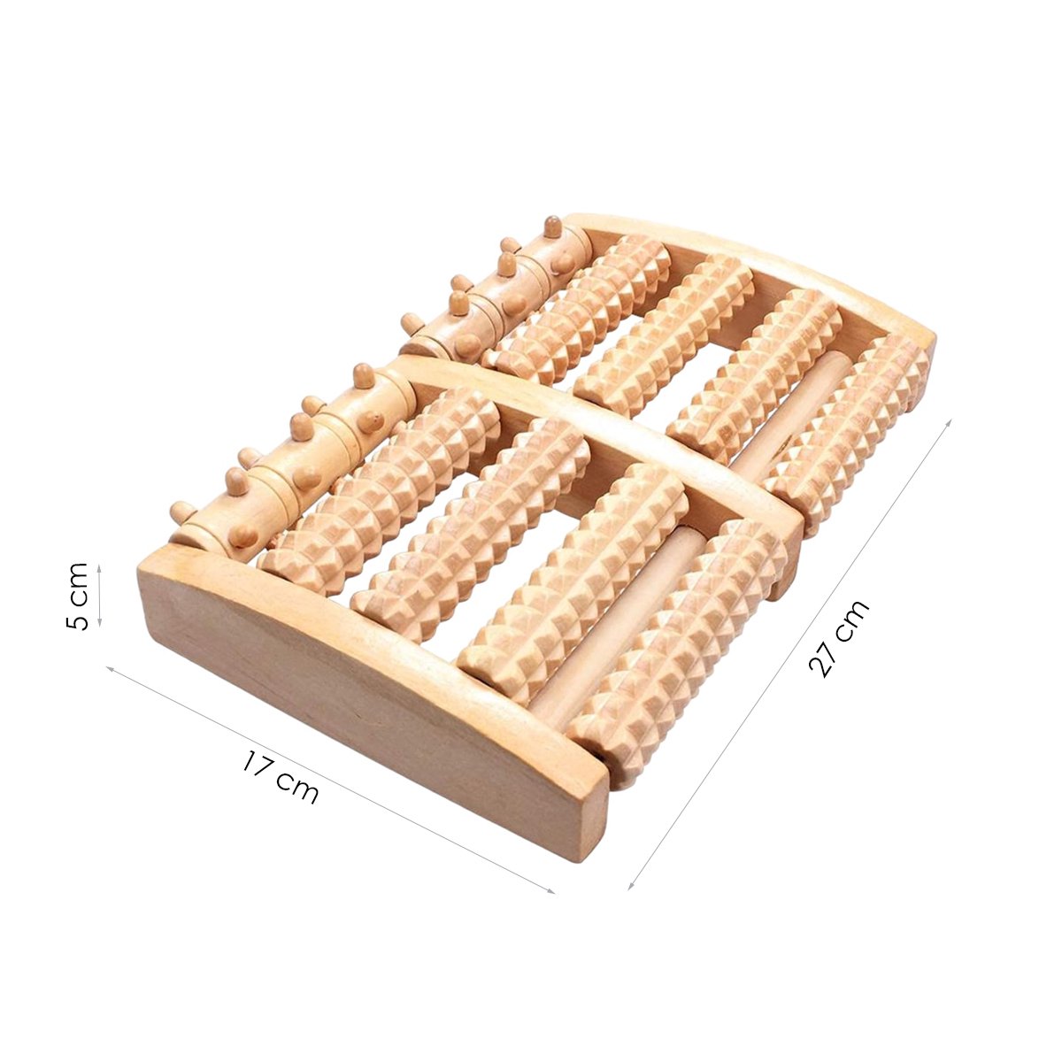 Houten Voetroller - 27 x 17 x 5 cm - Voetmassage Roller Apparaat - Voet Massage Roller thumbnail 5