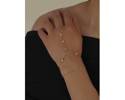 Handsieraad - handketting - statement armband - all Around Bracelet - all over bracelet - mystic armband - gecombineerde armband - bracelets - iconic - armband - armband dames - forever connected armbanden - handchain - hand chain - handketting