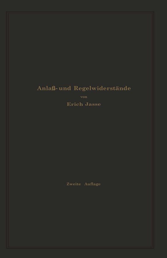 Anlaß- und Regelwiderstände