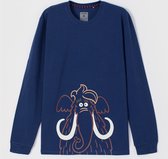 Pyjama Heren Woody Uni Olifant - Blauw