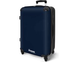 NoBoringSuitcases.com NoBoringSuitcases.com® - Koffer groot blauw - Blauwe rolkoffer lichtgewicht - Reiskoffer met 4 wielen - Vakantie reistrolley - Bagagekoffer - Ruimbagage