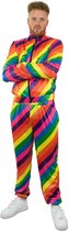 PartyXplosion - Grappig & Fout Kostuum - Rennen Over De Regenboog - Man - Multicolor - XXL - Carnavalskleding - Verkleedkleding