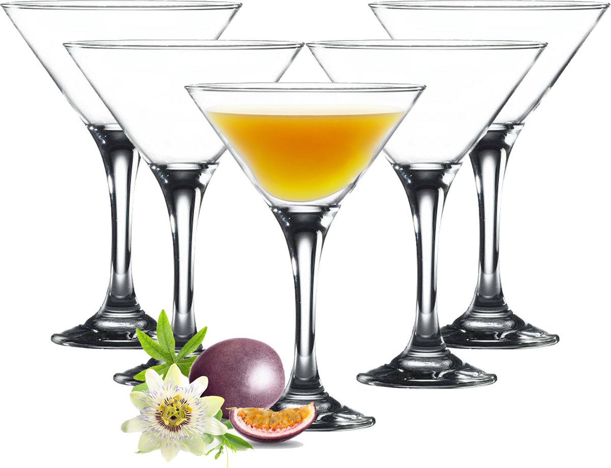 Glasmark Cocktail glazen - 6x - martini - 175 ml - glas - martini glazen