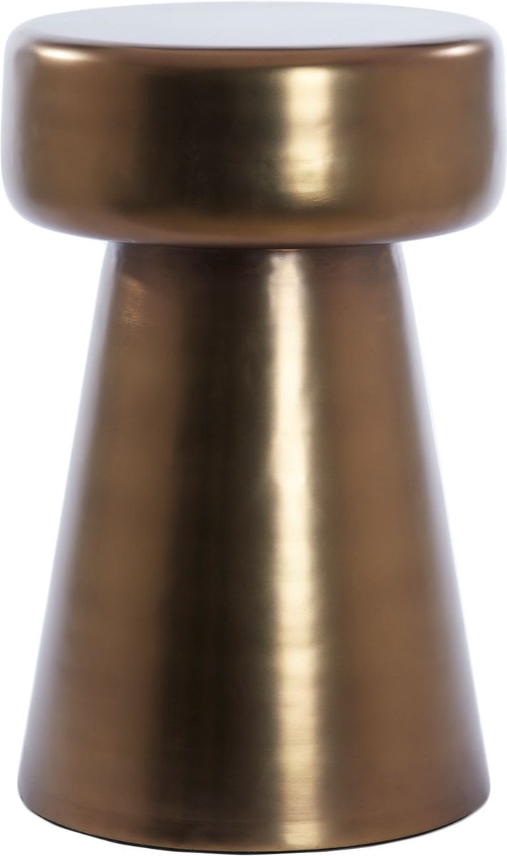 Bijzettafel Dakwa - Bruin Brons - Ø29cm - Modern