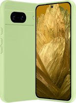 Hoesje Geschikt voor Google Pixel 8a Hoesje Siliconen Cover Case - Hoes Geschikt voor Google Pixel 8a Hoes Back Case - Groen