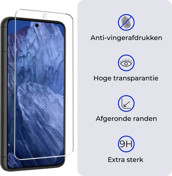 Étui adapté pour Google Pixel 8a Case Book Case Cover Wallet Cover Wallet Case avec 2x protecteur d'écran - Étui adapté pour Google Pixel 8a Case Bookcase Case - Rose foncé