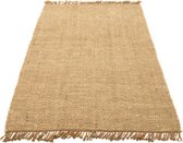 J-Line tapijt Havana - polyester - naturel/wit - small