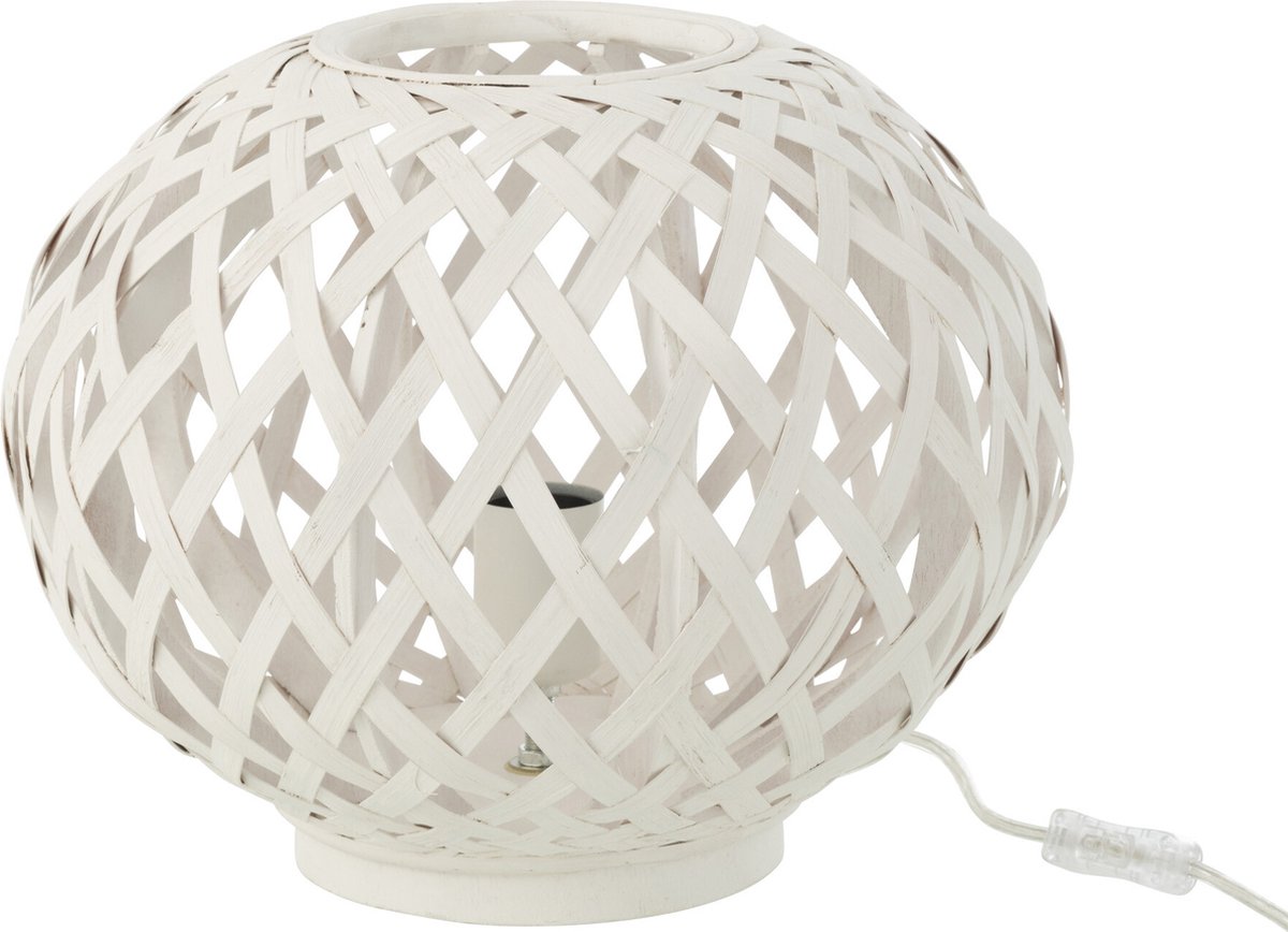 J-Line lamp - bamboo - wit