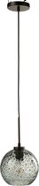 J-Line Spikkel Bol hanglamp - glas - grijs - small - woonaccessoires