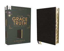NASB, The Grace and Truth Study Bible (Trustworthy and Practical Insights), Bonded Leather, Black, Red Letter, 1995 Text, Thumb Indexed, Comfort Print
