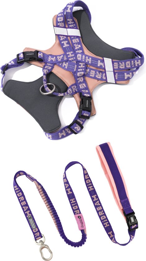 Kurgo K9 Excusion Running Belt - Hondenheupgordel - Grijs Rood - Hondenriem - Pets Place