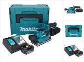 Makita DBO 381 RM1JU Accuschuurmachine 18 V 93 x 185 mm borstelloos + 1x accu 4.0 Ah + lader + Makpac