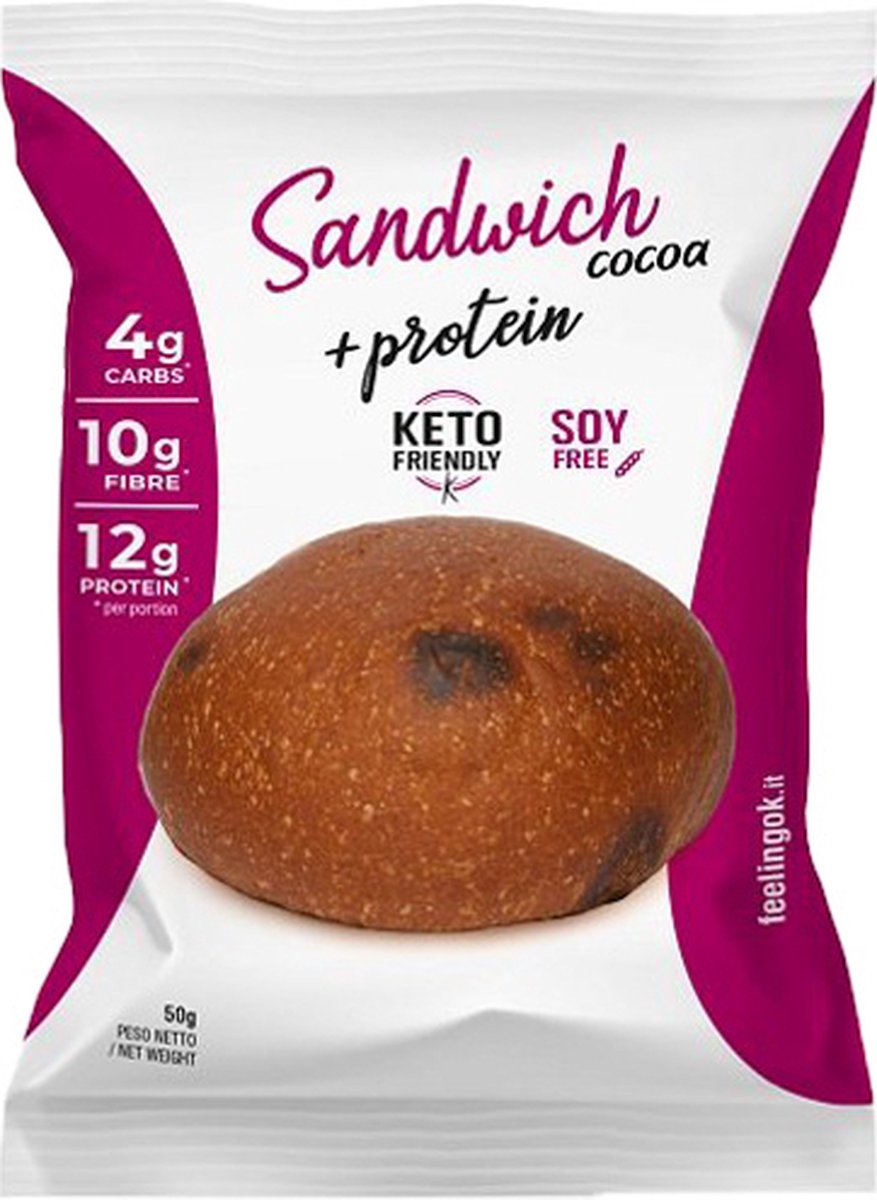 Goedkoopste Feeling OK | Sandwich Cacao | 30 stuks | 30 x 50 gram