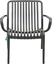 Chaise longue Vita Porto grise avec coussin d'assise