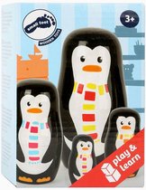 Small Foot - Houten Matroesjka Poppen Pinguin Familie