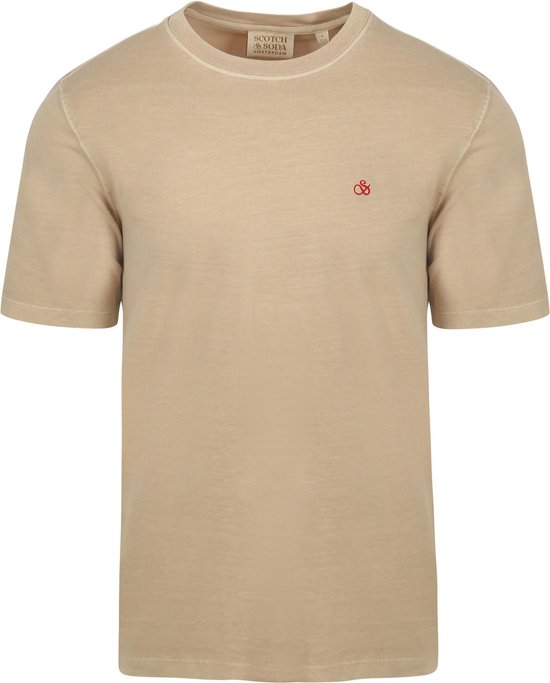 Scotch & Soda Garment Dye Logo Crew T-shirt Heren T-shirt