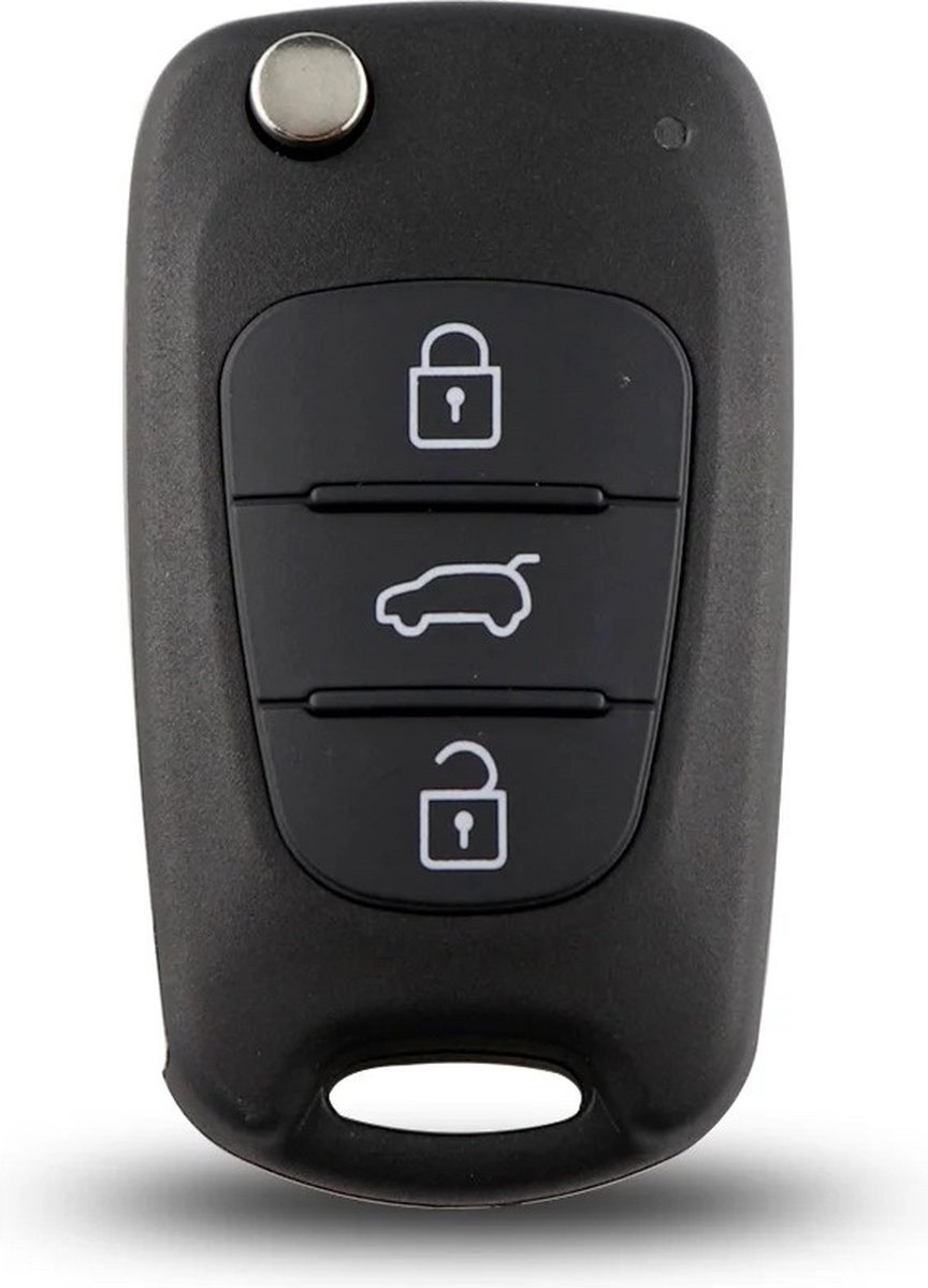 Autosleutelbehuizing - sleutelbehuizing auto - sleutel - Autosleutel / Geschikt voor: Hyundai / Kia 3 knops