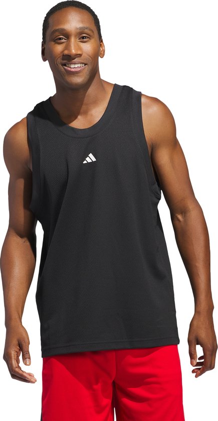 adidas Performance Basketball Legends Tanktop - Heren - Zwart- 2XL