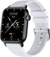 Kiraal Health 5+ - Smartwatch - Femmes et Hommes - Podomètre - Plein écran - Fitness Tracker - Activity Tracker - Smartwatch Android & IOS - Wit