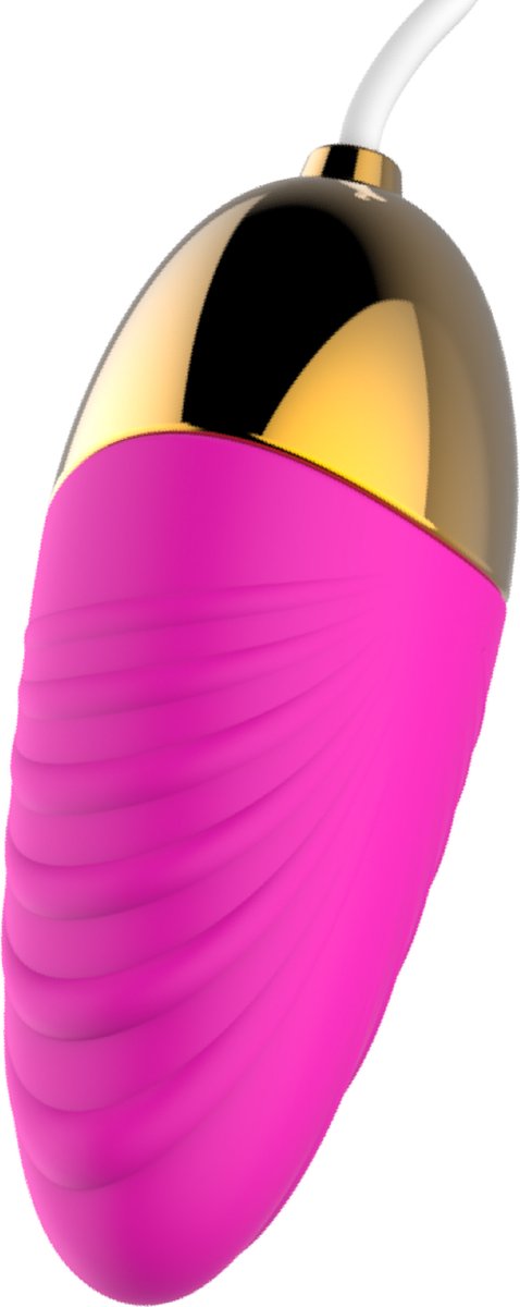 Vibrerend ei - Met afstandsbediening - 6,7cm - Goud met roze