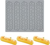 1 stuk fondant bladsilicone, kanten siliconen mal, hippe vormen voor hars, bakken, suikerknutselen, taartdecoratie (5 gaten cirkel)
