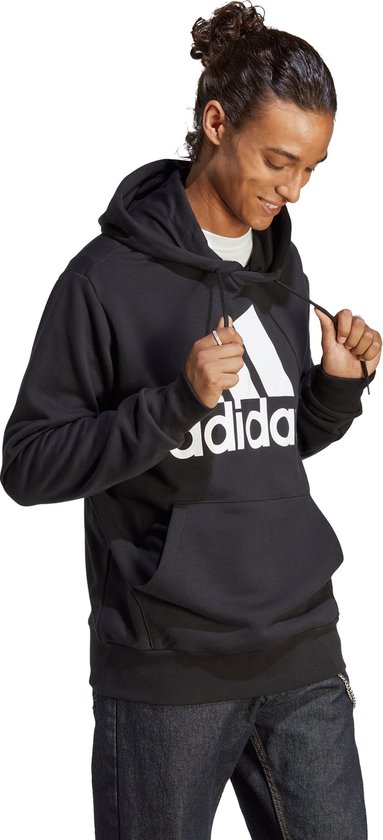 adidas Sportswear Essentials French Terry Big Logo Hoodie - Heren - Zwart- MT