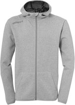 Uhlsport Essential Sweater Met Kap Heren - Donkergrijs Gemeleerd | Maat: M