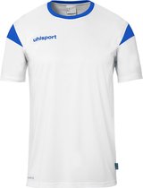 Uhlsport Squad 27 Shirt Korte Mouw Kinderen - Wit / Royal | Maat: 152