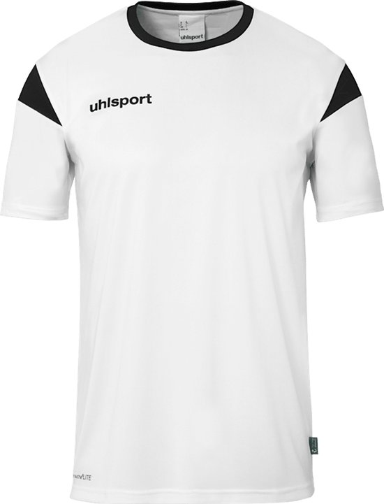 Uhlsport Squad 27 Shirt Korte Mouw Kinderen - Wit / Zwart | Maat: 152