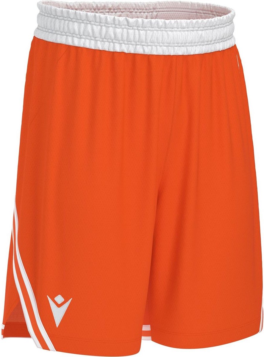 Macron Kansas Eco Basketbalshort Heren - Oranje / Wit | Maat: XS