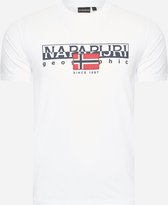 Napapijri - Aylmer T-shirt Wit - Heren - Maat XL - Regular-fit