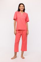 Pyjama femme Woody - rouge corail - 241-10-SIL-Z/435 - taille S