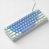 MageGee TS91 - Gaming Toetsenbord - RGB Keyboard - 60% Keyboard - TKL - Ergonomisch - Wit & Blauw