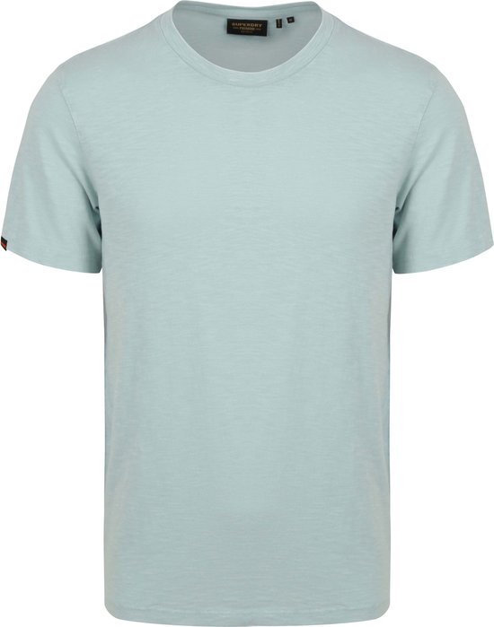 Superdry - Slub T-Shirt Melange Lichtblauw - Heren - Maat 3XL - Modern-fit