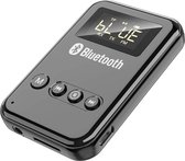 DrPhone BlueSync 5.0 – Bluetooth Zender/Ontvanger – Bluetooth 5.0 - LED Display – Hands Free Bellen – Play/Pauze – Zwart