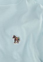 Paul Smith Mens Slim Fit Ss Tshirt Zebra Badge Polo's & T-shirts Heren - Polo shirt - Lichtblauw - Maat XXL