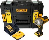 DeWalt DCF 891 D1T accu-slagmoersleutel 18 V 1084 Nm 1/2" borstelloos + 1x oplaadbare accu 2.0 Ah + lader + TSTAK