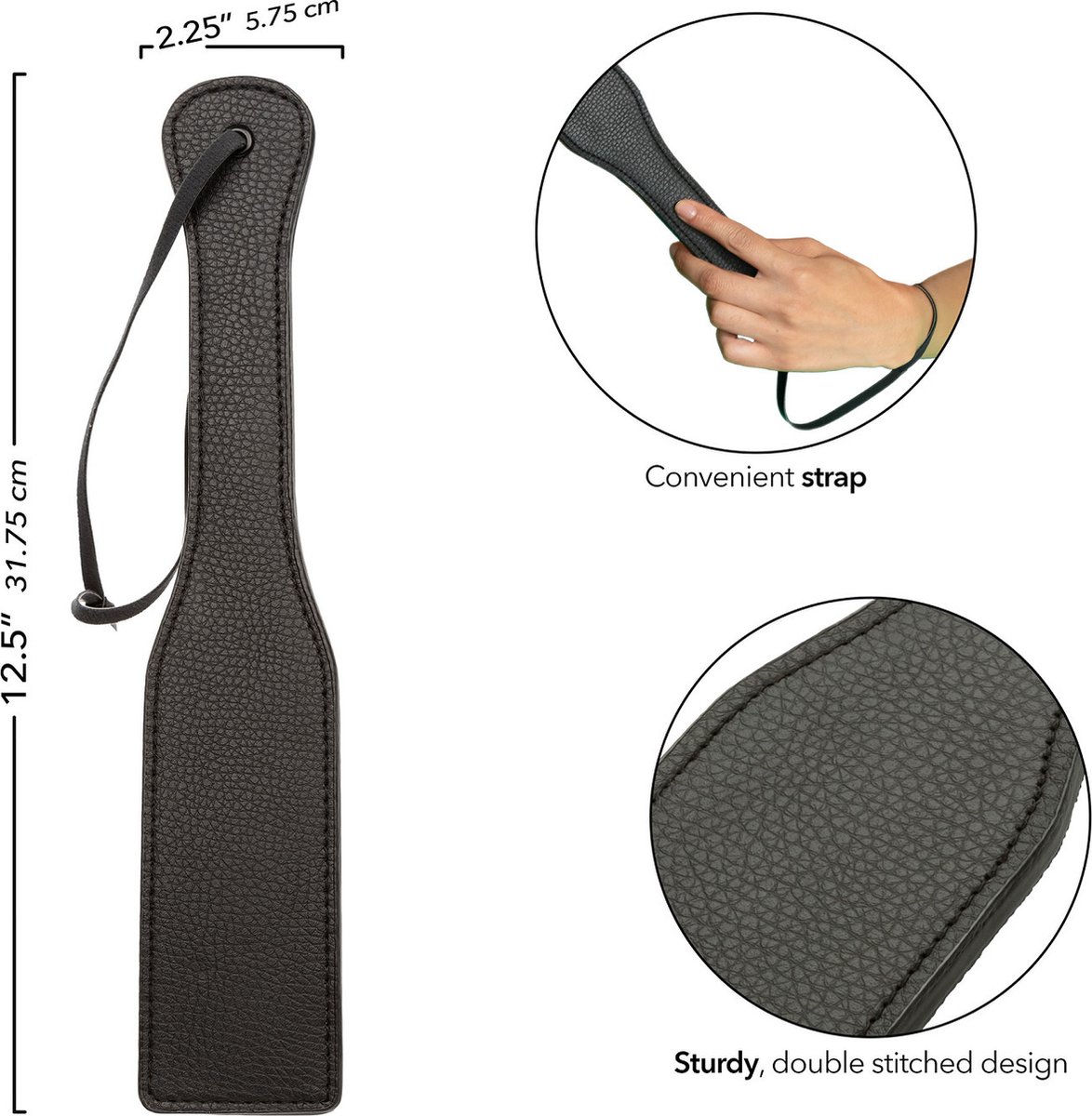 Calexotics - Nocturnal Paddle Leather Black