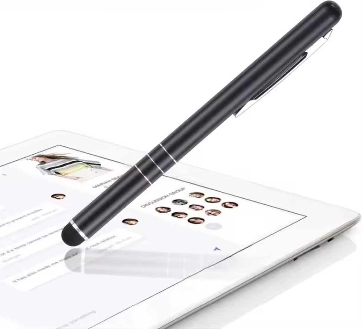 Touchscreen Pen Zwart | Geschikt voor alle apparaten met een touchscreen | Smartphone | Tablet | Laptop — afbeelding 4