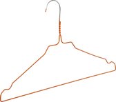 De Kledinghanger Gigant - 100 x Draadhanger / stomerijhanger metaal oranje gecoat (Ø 2,4 mm) met rokinkepingen, 41 cm