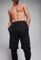Redmax Sublime Collectie Heren Sportshort - Sportkleding - Dry-Cool - Geschikt voor Fitness - Zwart - L