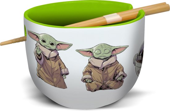 Star Wars: The Mandalorian - Bol à ramen avec baguettes Grogu